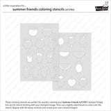 LAWN FAWN: Summer Friends | Coloring Stencil
