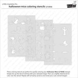 LAWN FAWN: Halloween Mice | Coloring Stencil