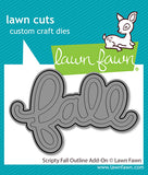 LAWN FAWN: Scripty Fall Outline | Lawn Cuts Die
