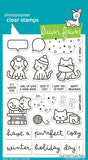 LAWN FAWN: Cozy Cats | Stamp, Dies & Stencil Bundle