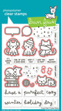 LAWN FAWN: Cozy Cats | Stamp, Dies & Stencil Bundle