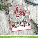 LAWN FAWN: Cozy Cats Christmas Add-on | Stamp, Die & Stencil Bundle
