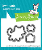 LAWN FAWN: Cozy Cats Christmas Add-on | Stamp, Die & Stencil Bundle