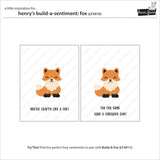 LAWN FAWN: Henry's Build a Sentiment | Fox | Stamp