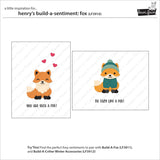 LAWN FAWN: Henry's Build a Sentiment | Fox | Stamp