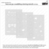 LAWN FAWN: Here We Go A-Waddling | Stamp, Die and Stencils Bundle