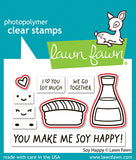 LAWN FAWN: Soy Happy | Stamp, Die and Stencils Bundle