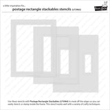 LAWN FAWN: Postage Rectangle Stackables | Masking Stencils