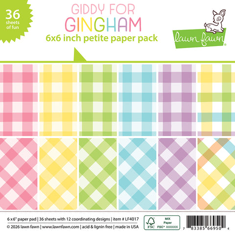 LAWN FAWN: Petite Paper Pack | Giddy For Gingham