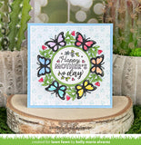 LAWN FAWN: Lawn Cuts Die | Magic Iris Butterfly Wreath Add-on