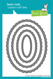 LAWN FAWN: Lawn Cuts Dies | Stitched Scalloped Oval Stackables