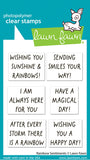 LAWN FAWN: Stamp | Rainbow Sentiments