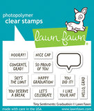 LAWN FAWN: Tiny Sentiments Graduation | Stamp & Die Bundle