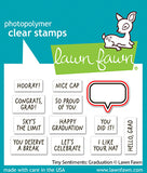 LAWN FAWN: Tiny Sentiments Graduation | Stamp & Die Bundle