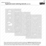 LAWN FAWN: Stamp, Die and Stencils Bundle | Highland Cows