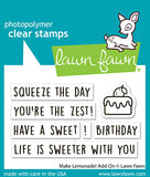 LAWN FAWN: Stamp |  Make Lemonade Add-on
