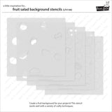 LAWN FAWN: Stencils | Fruit Salad
