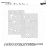 LAWN FAWN: Coloring Stencils | Dandy Day