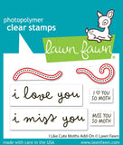 LAWN FAWN: Lawn Cuts Die | I Like Cute Moths Add-ons