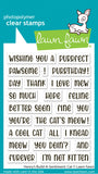 LAWN FAWN: Stamp |  Henry's Build a Sentiment | Cat