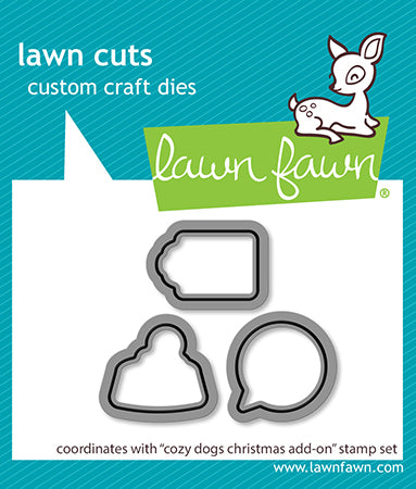LAWN FAWN: Lawn Cuts Die |  Cozy Dogs Christmas Add-on