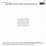LAWN FAWN: Coloring Stencils | Cozy Dogs Christmas Add-on