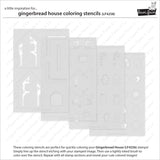 LAWN FAWN: Coloring Stencils | Gingerbread House