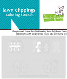 LAWN FAWN: Coloring Stencils | Gingerbread House Add-on
