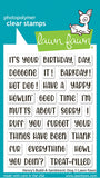 LAWN FAWN: Stamp |  Henry's Build a Sentiment | Dog