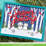 LAWN FAWN: Lawn Cuts Dies | Winter Forest Backdrop | Landscape