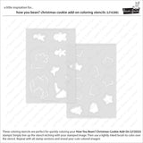 LAWN FAWN: Coloring Stencils | How You Bean? Christmas Cookie Add-on