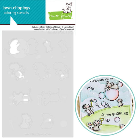 LAWN FAWN: Coloring Stencils | Bubbles Of Joy