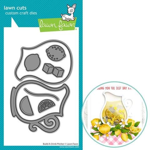 LAWN FAWN: Lawn Cuts Die | Build A Drink | Pitcher