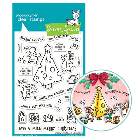 LAWN FAWN: Cheesy Christmas | Stamp