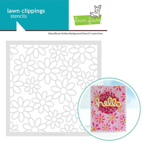 LAWN FAWN: Stencil | Daisy Bloom Outline