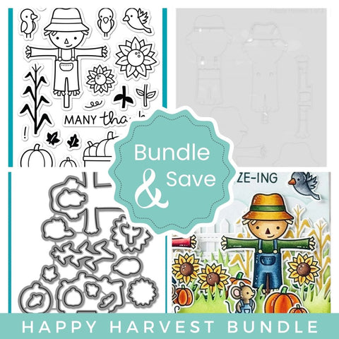 LAWN FAWN: Happy Harvest | Stamp, Coloring Stencil & Die Bundle [PRE-ORDER]