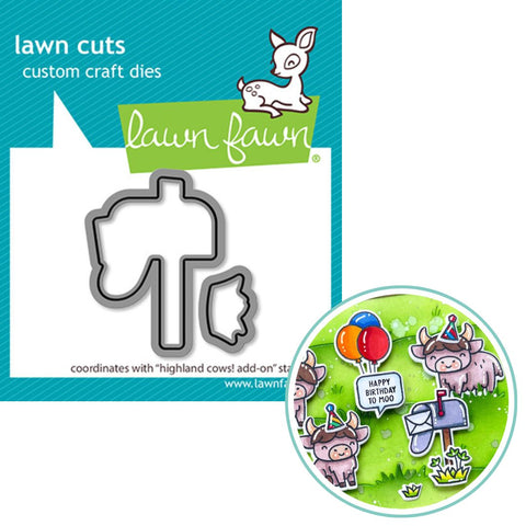 LAWN FAWN: Lawn Cuts Die | Highland Cows Add-on