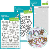 LAWN FAWN: Stamp, Die and Stencils Bundle | Highland Cows
