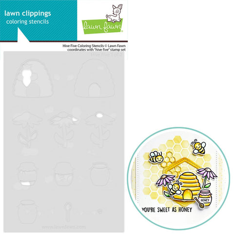 LAWN FAWN: Coloring Stencils | Hive Five