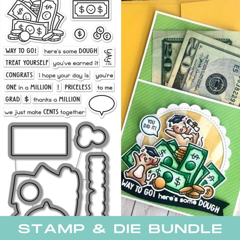 LAWN FAWN: How You Bean? Money Add-On | Stamp & Lawn Cuts Die Bundle