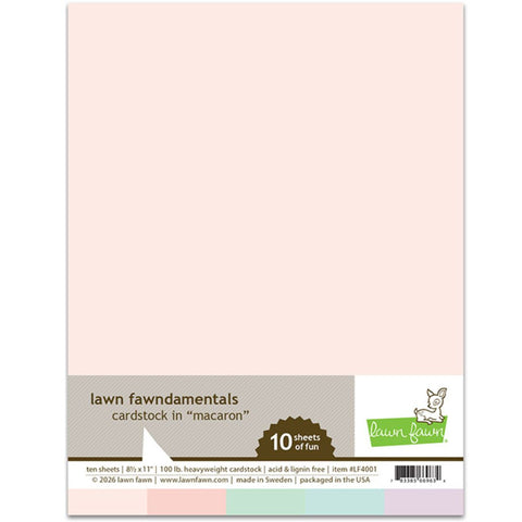 LAWN FAWN: Cardstock Paper Pack | Macaron