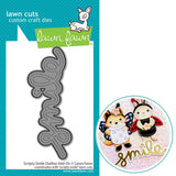 LAWN FAWN: Lawn Cuts Die | Scripty Smile | Outline