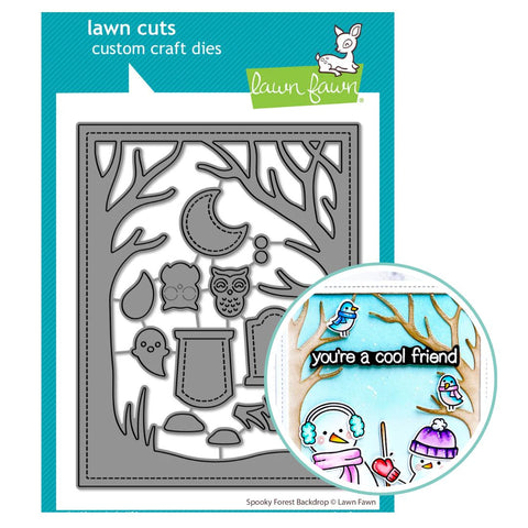 LAWN FAWN: Spooky Forest Backdrop |  Lawn Cuts Die