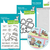 LAWN FAWN: A Mole Lot Of Flowers | Stamp, Die and Stencils Bundle