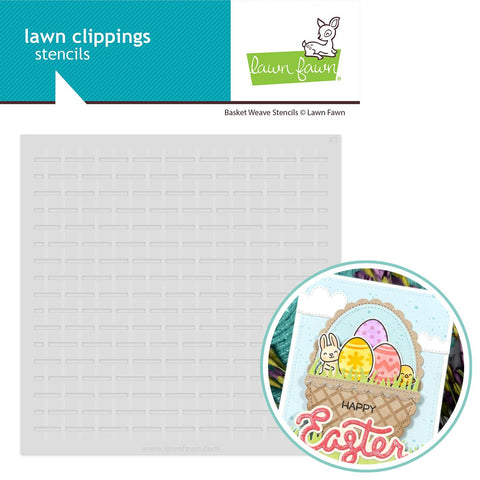 LAWN FAWN: Stencils | Basket Weave