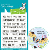 LAWN FAWN: Stamp | Henry's Buils A Sentiment | Butterfly