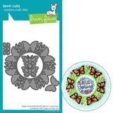 LAWN FAWN: Lawn Cuts Die | Magic Iris Butterfly Wreath Add-on
