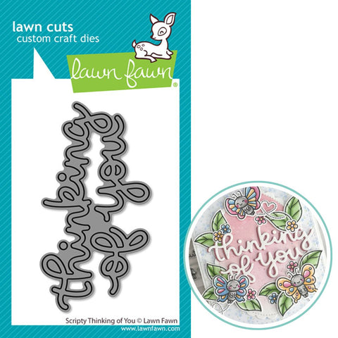 LAWN FAWN: Lawn Cuts Die | Scripty Thinking of You