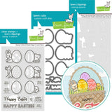 LAWN FAWN: Stamp and Stencil Easter Eggs | Stamp, Die and Stencils Bundle