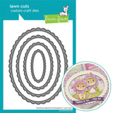 LAWN FAWN: Lawn Cuts Dies | Stitched Scalloped Oval Stackables